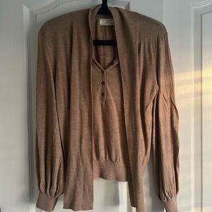 Anthropologie Light Wool Sweater in Brown